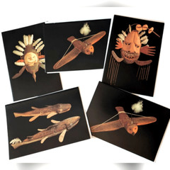 Smithsonian Institute American Indian Art Cards Set Of 5 90s Vintage
