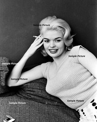 Jayne Mansfield Holding A Cigarette – Photo Semi Glossy (Print)