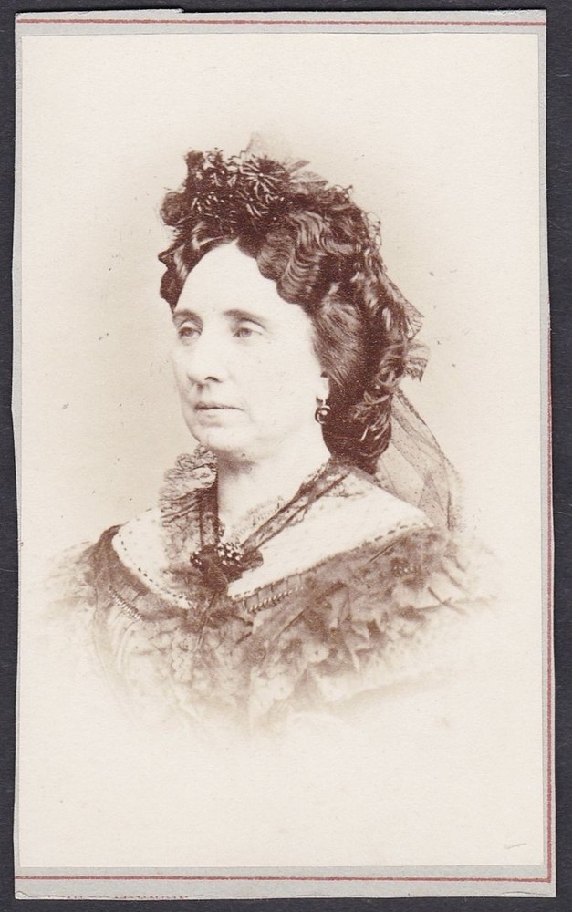 Julie Rettich Actress Theater Vienna Hamburg Portrait CDV Photo Picture 1870