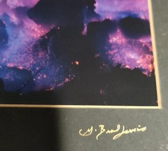 G Brad Lewis Kilauea Volcano Hawaii Photographic Art Print «Lav Art» Signed 24A