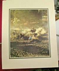 Don Schimmel Photo Signed & Numbered, Cowboys Roundup of Horses GET EM