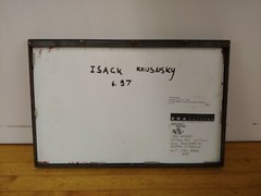 Isack Kounsky Untitled «Red Flowers» Color Photo Art w/ Steel Frame 11″ x 17″