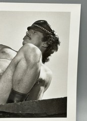 Vintage Photo KYLE HAZARD Target Studios 5×7 Male Physique Leather Biker Boots