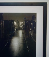 Fine Art Photo- Framed Signed Tyco Lewis- Grotten – Rainy Street at Night 2000