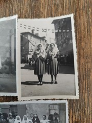 10 Original Photos 1920 Snapshot Religious Celebration In Alsatian Costume
