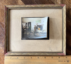 Antique 1909 Wallace Nutting «An Afternoon Tea» Signed Photo in Original Frame