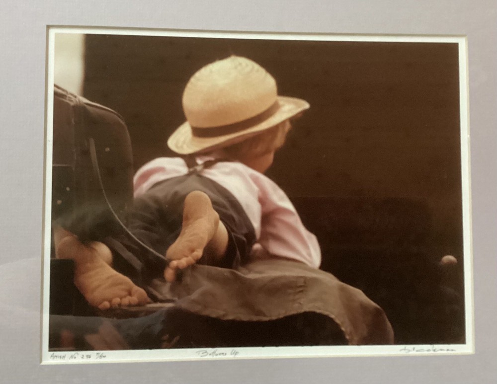 Bill Coleman Amish Boy #256 LIMITED ED Signed Photo «Bottoms Up»