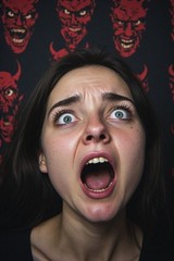 5 ~ 4X6 Glossy HORROR Fine Art ‘ SCREAM QUEEN ‘ Photo FANTASY Set ! 211359091