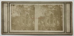Germany Berlin Bürgerpark Pankow Photo c1858 Stereo Vintage Album