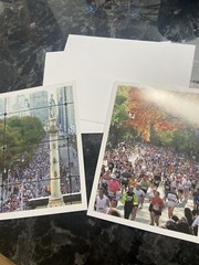 Lot 2 Cards Magnum Photos NYC Marathon 2004 Thomas Hoepker