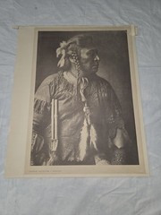Edward Curtis American Indian Horse Capture Atsina Art Photo 18 Tall 14 1/2 Wide