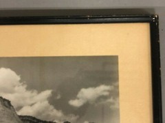1934 Framed Photo “Windswept” Signed E.A. Vuger Of A Canyon 12 1/4” X 13 3/4”