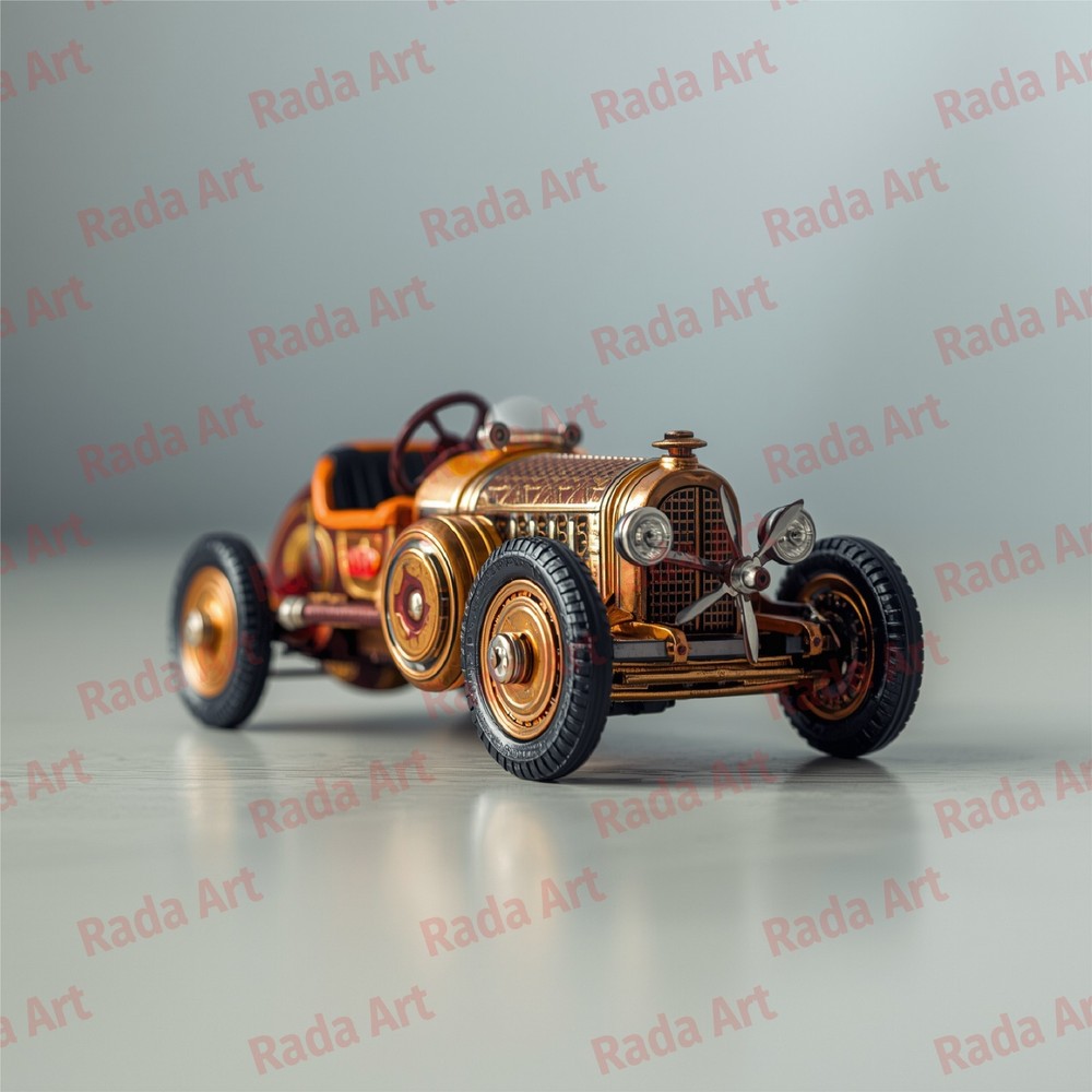 Digital Vintage Image Retro Artwork Art Ai Picture Photo Wallpaper Car Vehicle