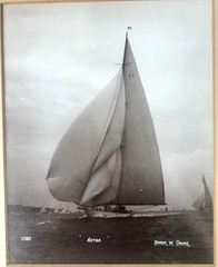 Antique BEKEN of COWES Yacht, Boat PHOTO, Signed 1937 – ASTRA (17327), Sailing
