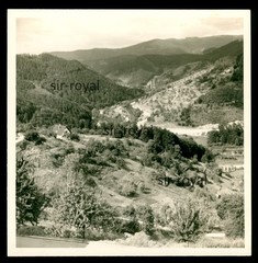 Forbach Bermersbach 1968 – Landscape in the Area – 1960s – Photo 9x9cm