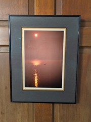 R.C. Fulwiler » Summer Of Fire» Yellowstone Lake Signed Matted Framed Photo