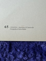 Italian Fulvio Roiter Photograph Print VENEZIA – Maschere di Carnevale 24”x17.5”