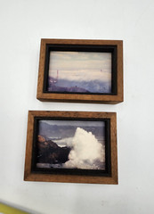 Vintage Dennis Barloga Gallery Framed Photograph San Francisco Golden Gate Beach