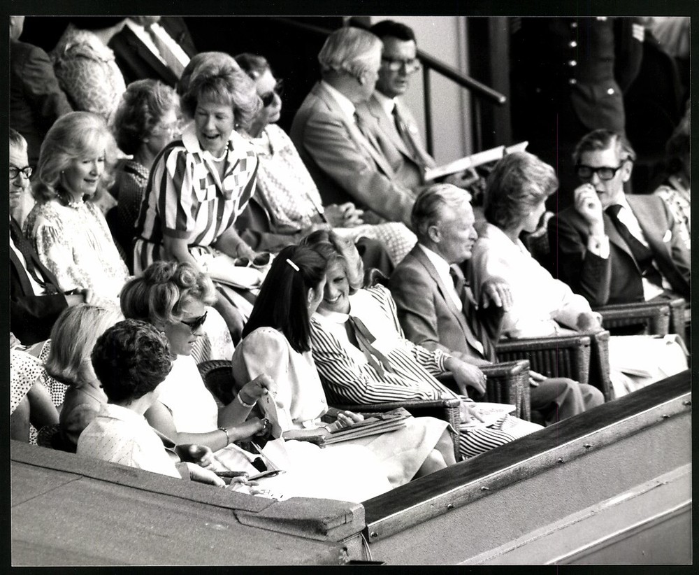 Photograph Wimbledon 1984, Princess Diana Guesting in Royal Box, Large Form
