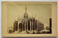 orig. CDV Photo Lithograph Circa 1860 Milano Sole