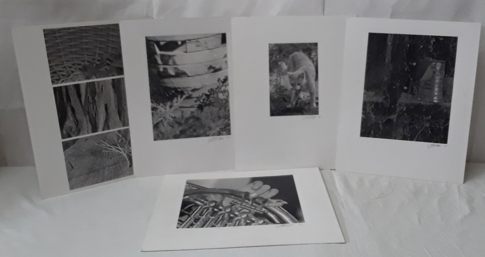 Original Signed Photos on Board Lot of 5 11 x 14 Whiteboard Various