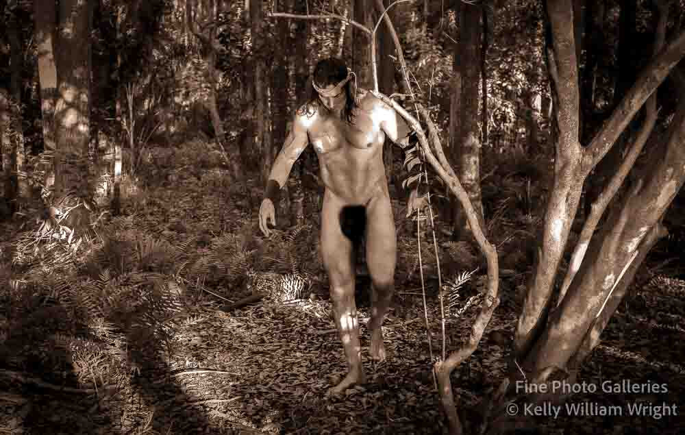 Original Male Nude KELLY WILLIAM WRIGHT Song Of The Trees #11 Art Photo 9×13