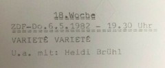 Heidi Brühl – Original Photograph – 1982 – VARIETÉ VARIETYÉ – HIP PHOTO, 21×16