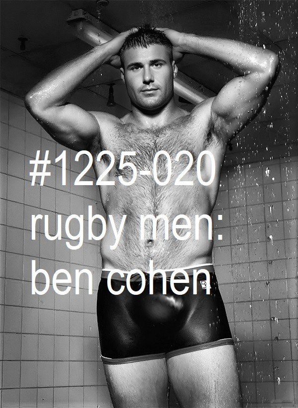 MALE PORTRAIT #1225-020 -athletes series -rugby men -ben cohen – free ship in us