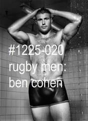 MALE PORTRAIT #1225-020 -athletes series -rugby men -ben cohen – free ship in us