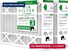 EconoHome 16x25x4 AC Furnace Pleated Air Filter MERV 11 Replacement – Allergen D
