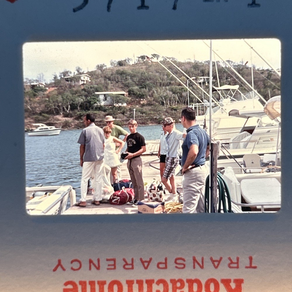 Lot Of 40 1960’s Kodachrome Bahamas Fishing Boats Vacation 35mm Color Slides