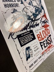H.G. Lewis Hand Signed Blood Feast Photo Herschell Gordon Lewis Autograph
