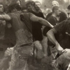 Photograph Silver Gelatin Print Janine Gordon Signed 20×24″ B/W Mosh Pit