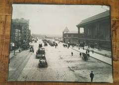LARGE B/W ORIGINAL PHOTO – Late 19th Century – New York City Waterfront