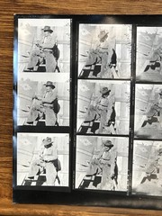 NEWLY FOUND Hendrickson PHOTO Contact Sheet Proof & Negs JUST A COWBOY & HIS DOG