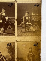 Rare Unusual Photo Cabinet Card Catalog Clara Ziegler 1880s Raschkow Germany
