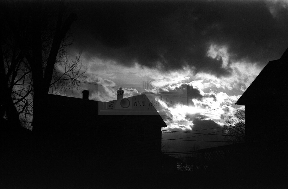 Architecture Photograph – Black and White – «Roof Top Opening» – 8″x12″