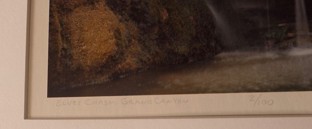 LARRY N. OLSON 1981 SIGNED PHOTOGRAPH LIMITED 2/100ELVES CHASIM GRAND CANYON