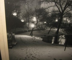 Original PAUL LEWIS ANDERSON ‘Central Park’ Winter NEW YORK CITY Gelatin PHOTO