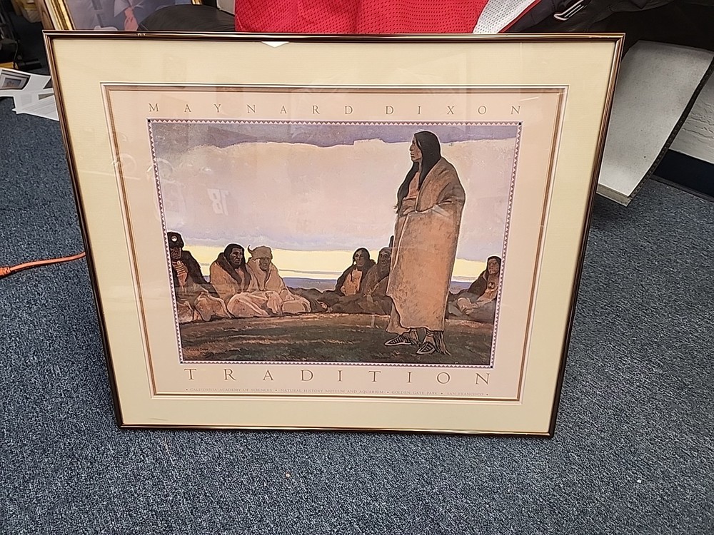 Vintage Art Photograph » Tradition» Framed And Matted- Maynard Dixon