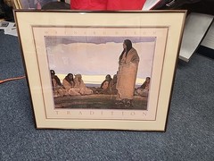 Vintage Art Photograph » Tradition» Framed And Matted- Maynard Dixon