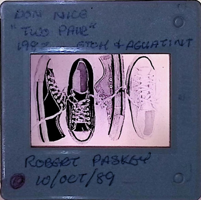 Vintage Art History Slide Photo Art history image sneakers sketch 1989