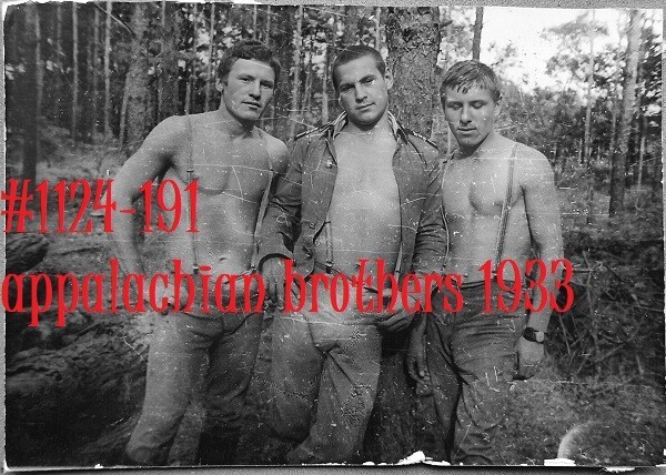 VINTAGE MALE PORTRAIT #1124-191-appalachian brothers 1933 -free shipping in usa