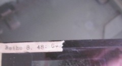 Mozart Wolfgang Amadeus grave old glass picture 8.5 x 10 cm