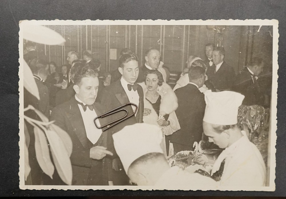 Photo Portrait Woman Model SS Columbus Lloyd Steamer Ship Kitchen Chef Man Picture