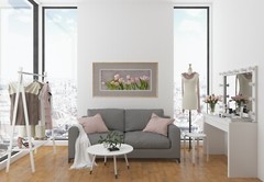 Floral Print Of Pink Tulips wall art print floral photography home decor