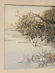 Nature Scene Signed Helen Mitchell Impressionist Landscape Artist Rivers Running