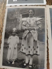 10 Original Photos 1920 Snapshot Religious Celebration In Alsatian Costume