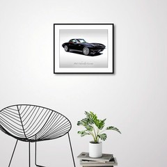 Classic Cars – 1963 Chevrolet Corvette in Tuxedo Black – Muscle Car
