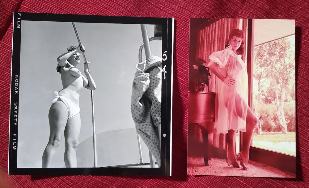 Two (2) Jackie Miller photos: one 6×6″ – one 4×6″ Restrikes —